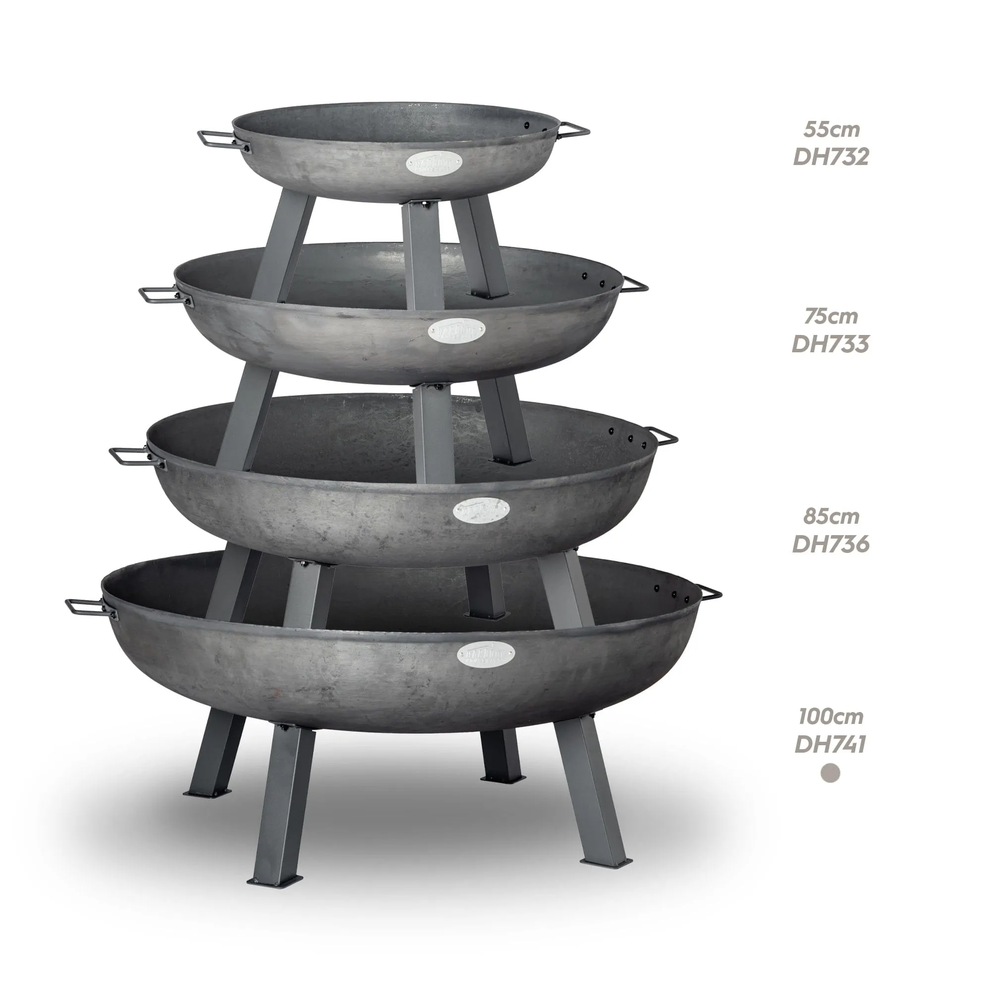100cm Cast Iron Fire Pit - By Harbour Housewares