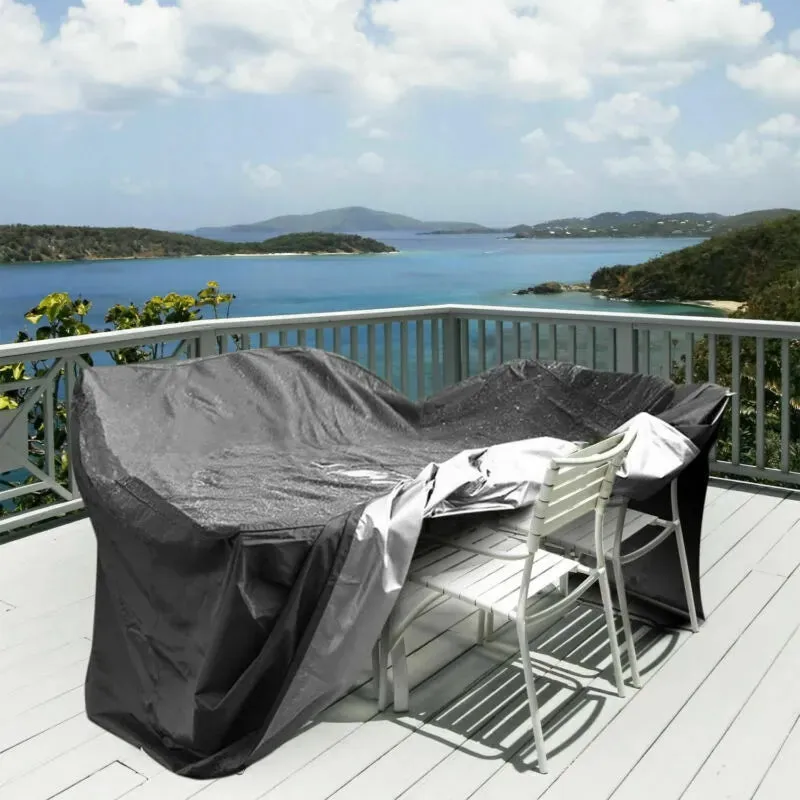 190t 210d Patio Waterproof Cover Outdoor Garden Furniture Covers Rain Snow Chair Covers for Sofa Dust Proof Cover