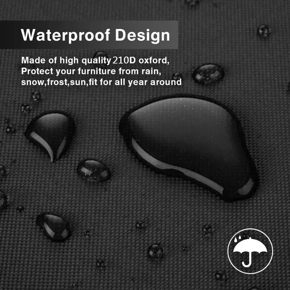 190t Waterproof Rain Snow Dust Wind-proof Anti-uv Oxford Fabric Garden Lawn Patio Furniture Covers