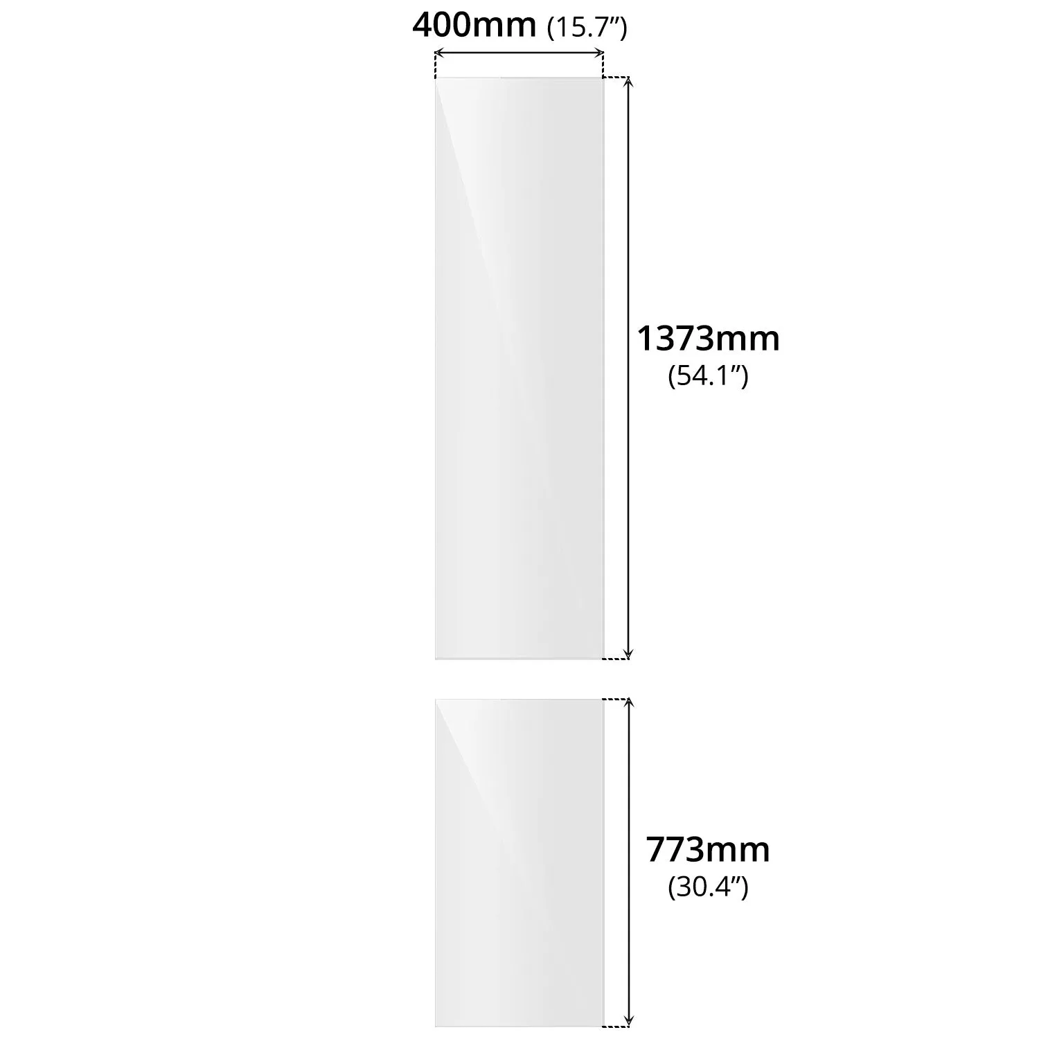 2-Door For Pantry Cabinet (PET Gloss)