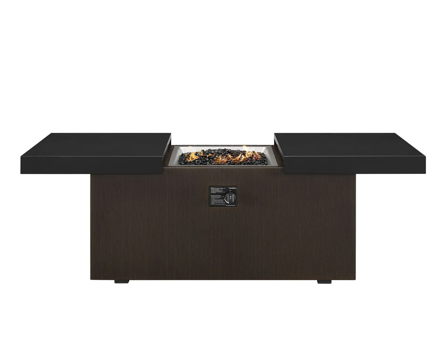 48"x 24" Functional Firepit - Wenge/Black