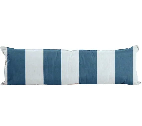 52" Long Hammock Pillow - Sunbrella Cabana Regatta