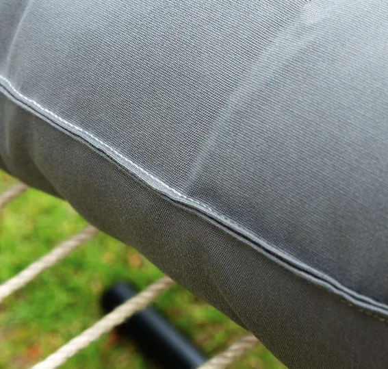 52" Long Hammock Pillow - Sunbrella Canvas Charcoal