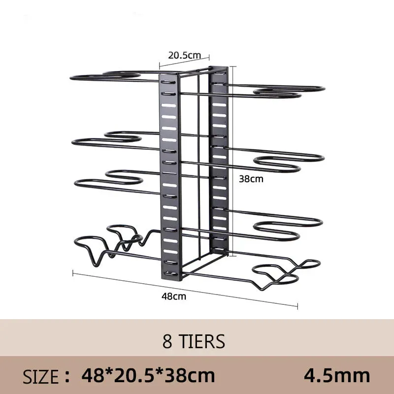 5/8 Tiers Pan Pot Organizer Rack (U CARE)