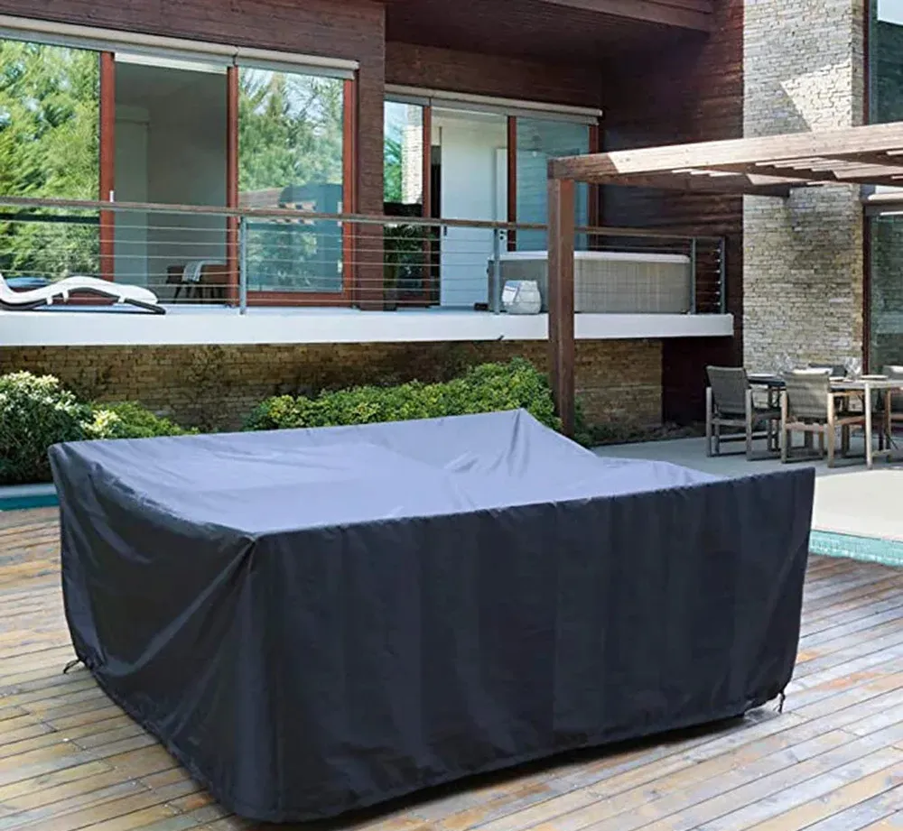 72 Sizes Outdoor Patio Garden Black Furniture Waterproof Covers Rain Snow Chair Covers Sofa Table Chair Dust Proof Cover