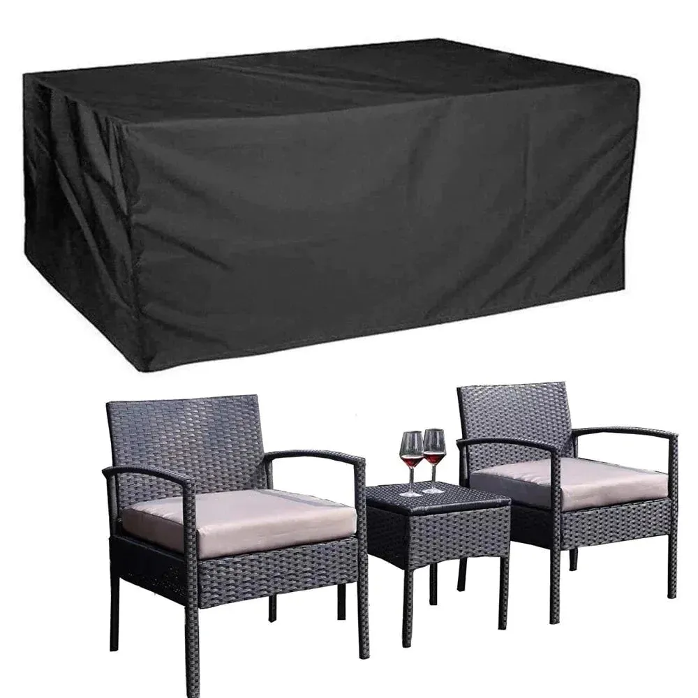 80 Sizes Black Outdoor Patio Garden Furniture Covers Rain Snow Chair Covers Sofa Table Chair Dust Waterproof Proof Cover