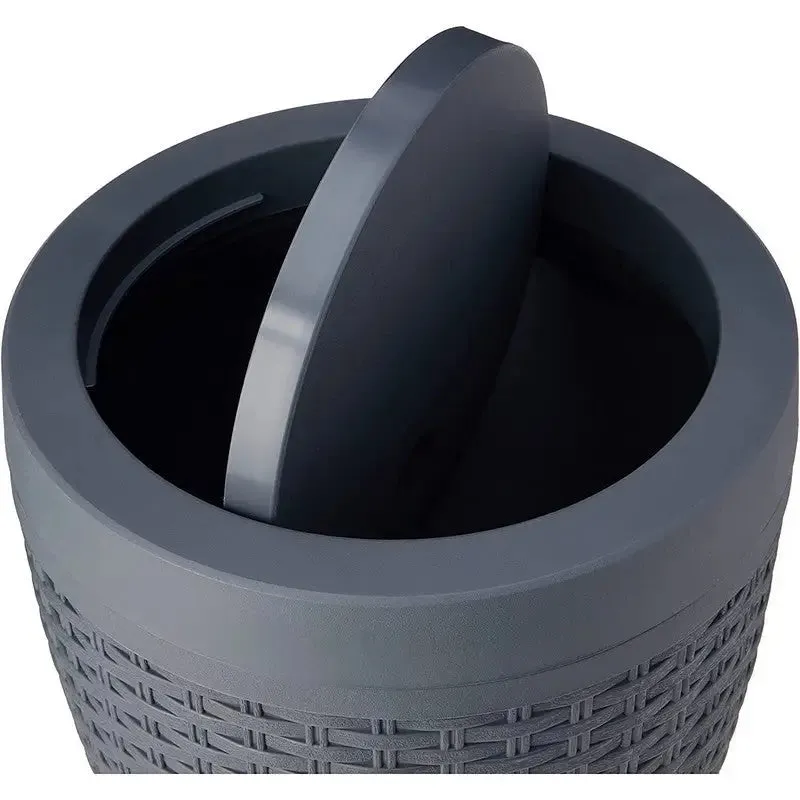 Addis Round Bathroom Bin With Swing Lid 5L - Assorted Designs