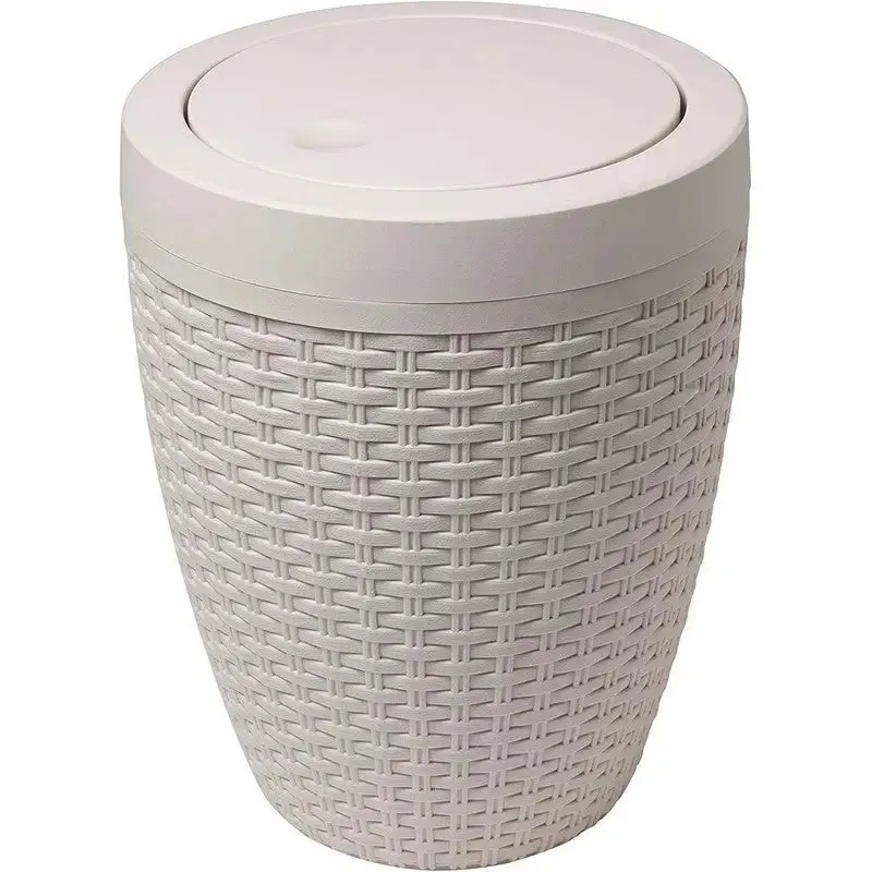 Addis Round Bathroom Bin With Swing Lid 5L - Assorted Designs