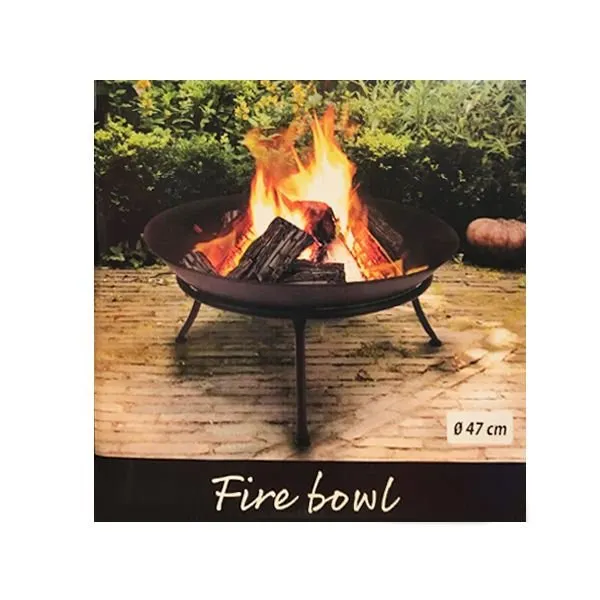 Ambiance Fire Bowl On Stand 47x21cm