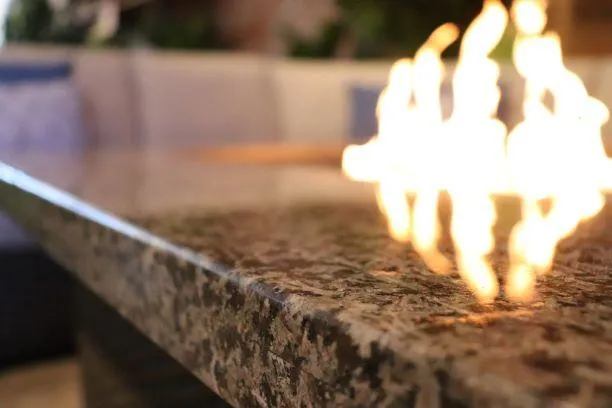 Biscayne Marble Top Gas Fire Pit