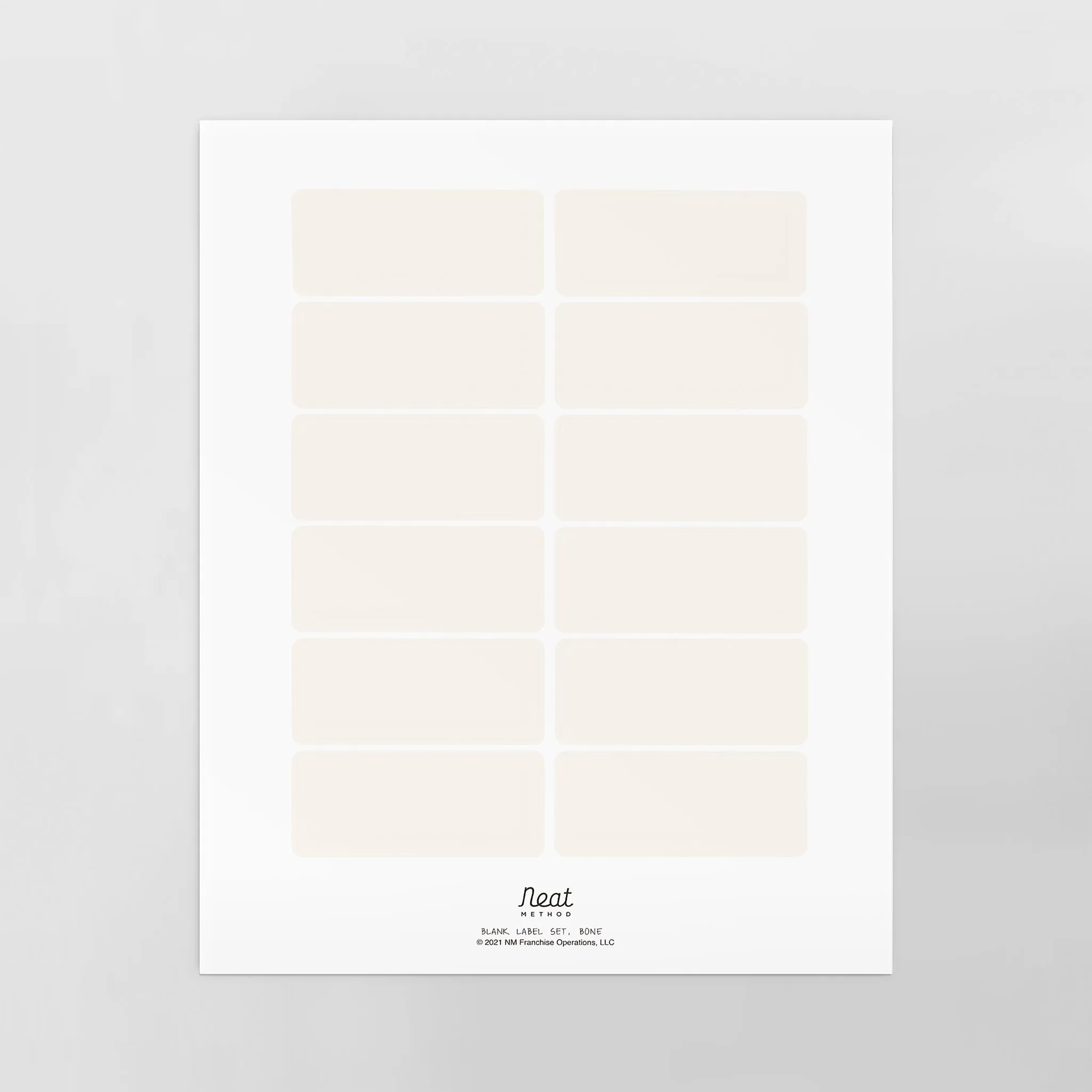 Blank Label Set