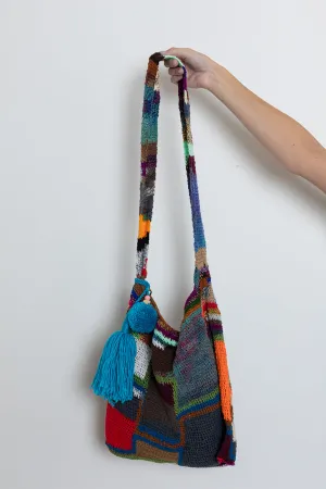 Block Bilum 2364 - Multi - Turquoise Pom Pom