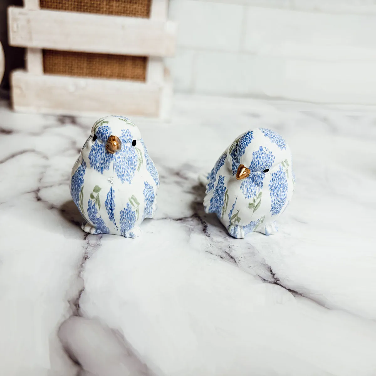 Blue Hydrangea Birds