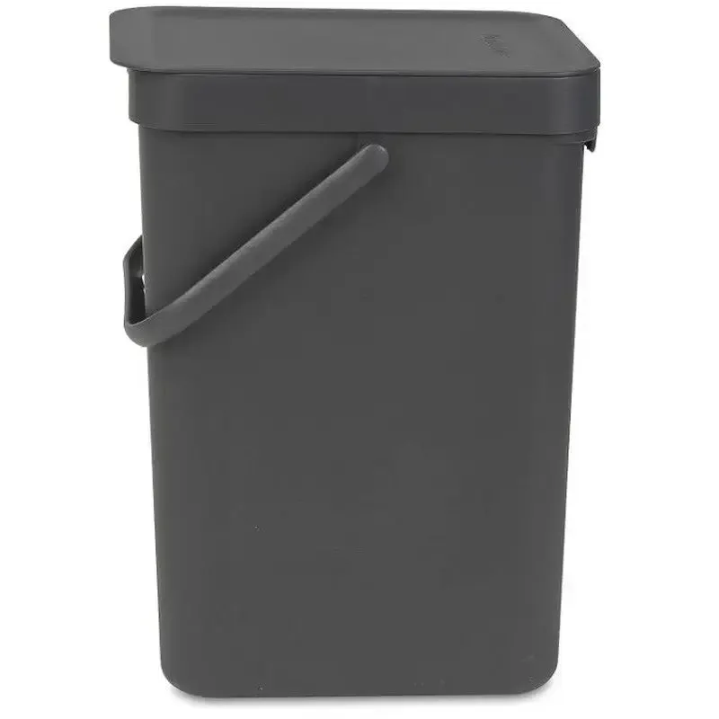 Brabantia Sort & Go Waste Bin, 12L - Grey