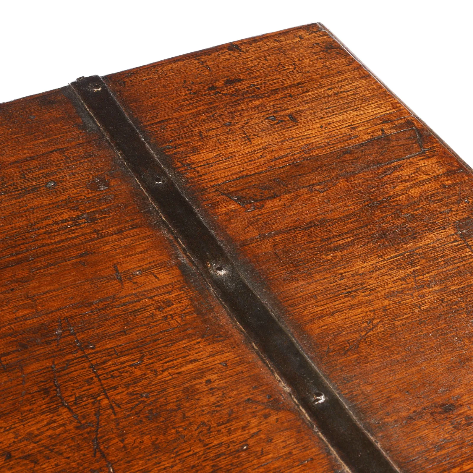 Brass Bound Teak Chest From Kutch - 19th Century