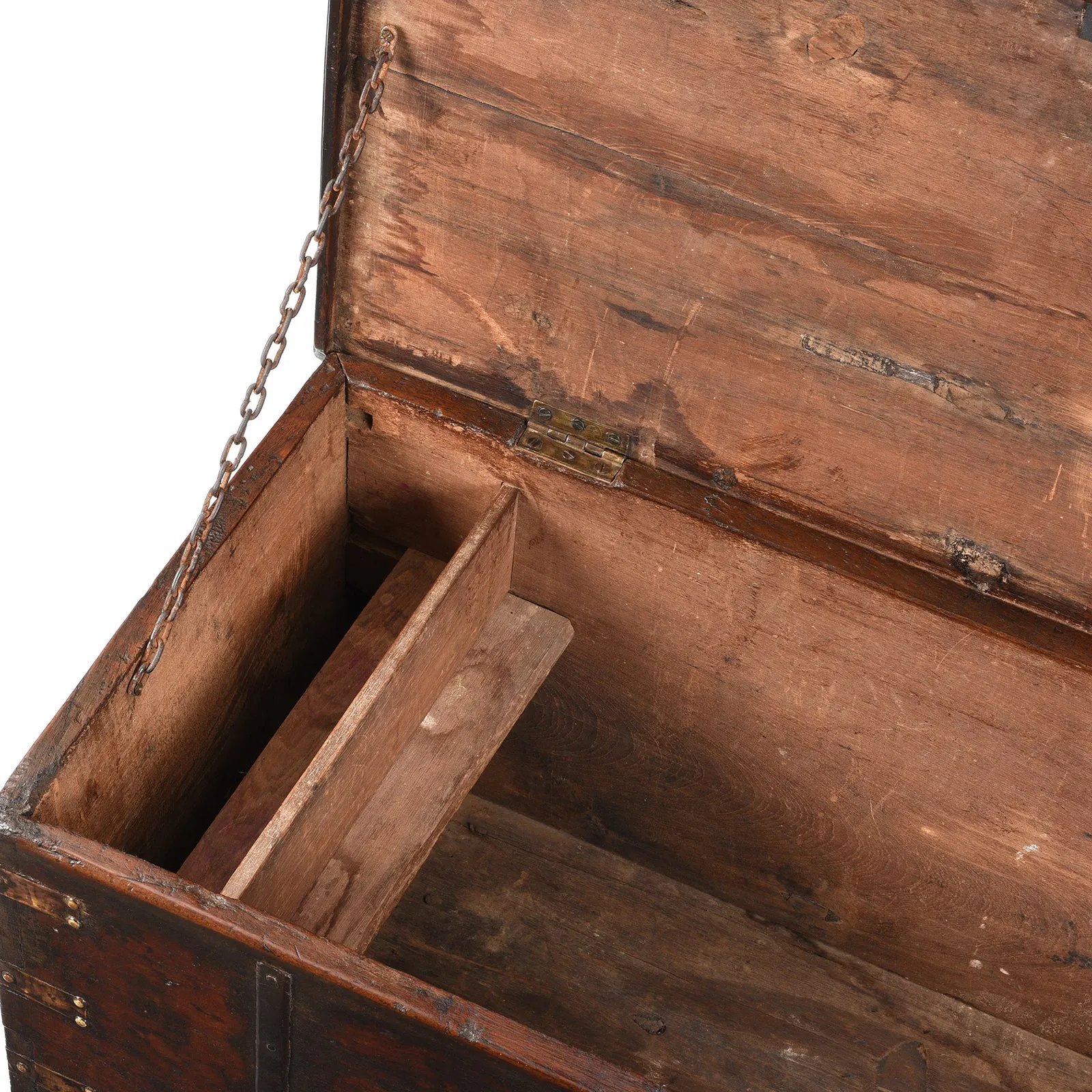 Brass Bound Teak Chest From Kutch - 19th Century