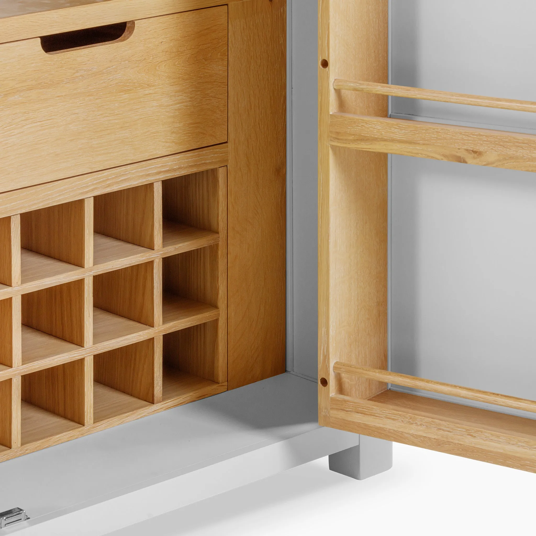 Burford Single Larder Unit in Warm White