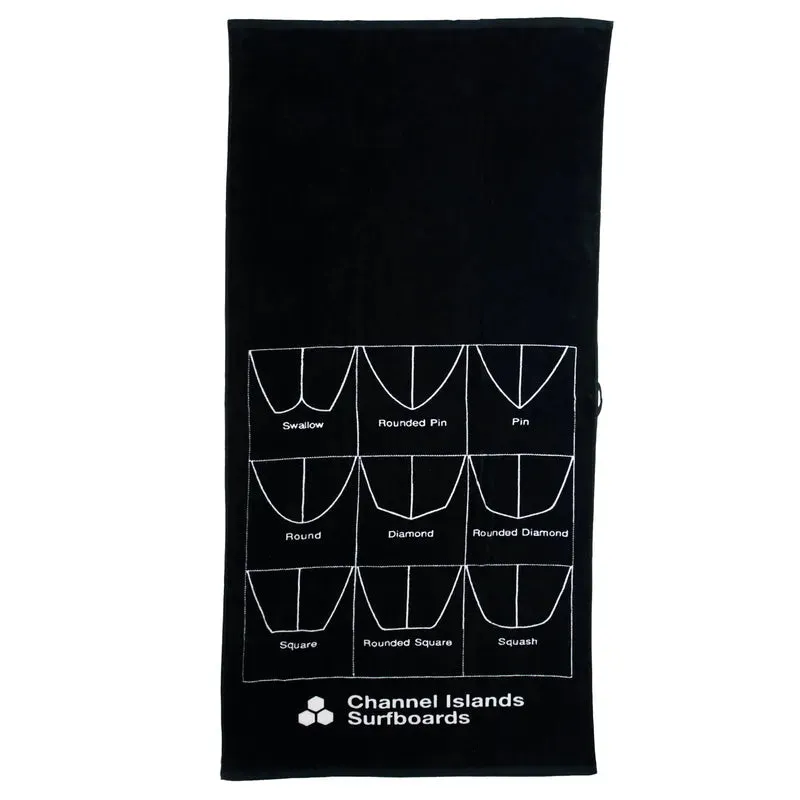Channel Islands Badetuch Tails - black