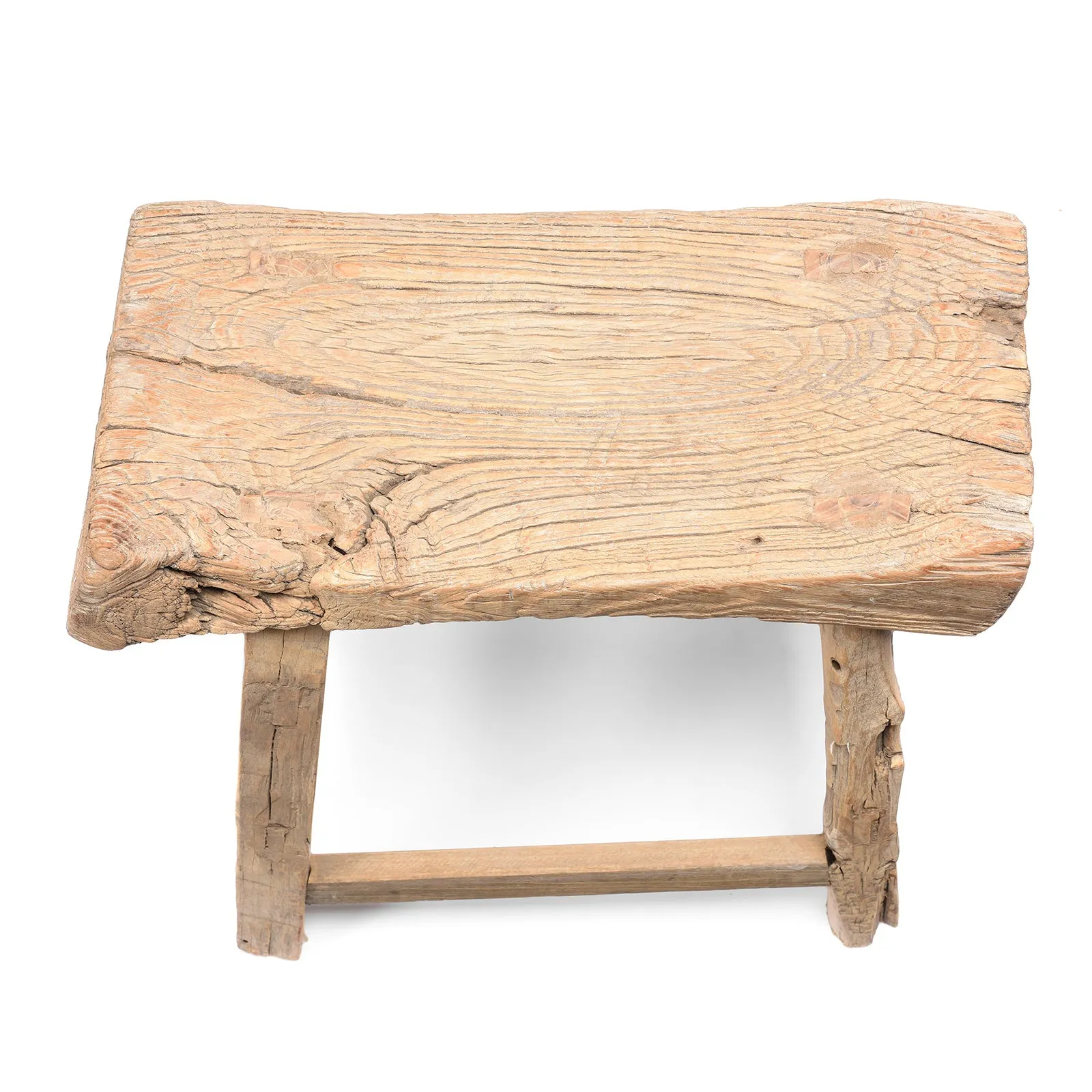 Chinese Elm Saddle Stool From Shanxi - 19thC