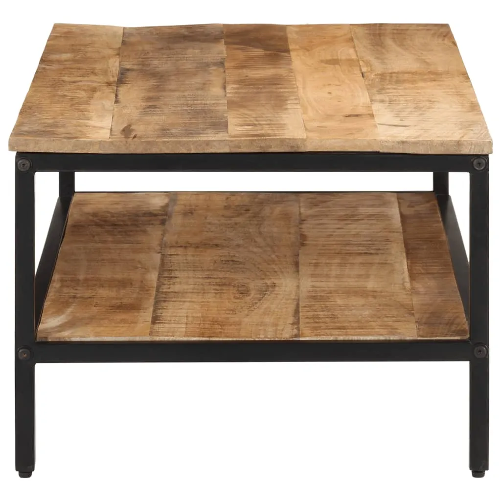 Coffee Table 100x50x35 cm Solid Rough Wood Mango
