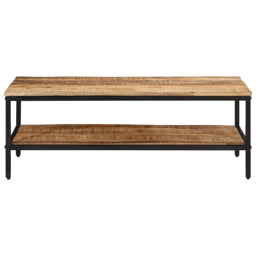 Coffee Table 100x50x35 cm Solid Rough Wood Mango