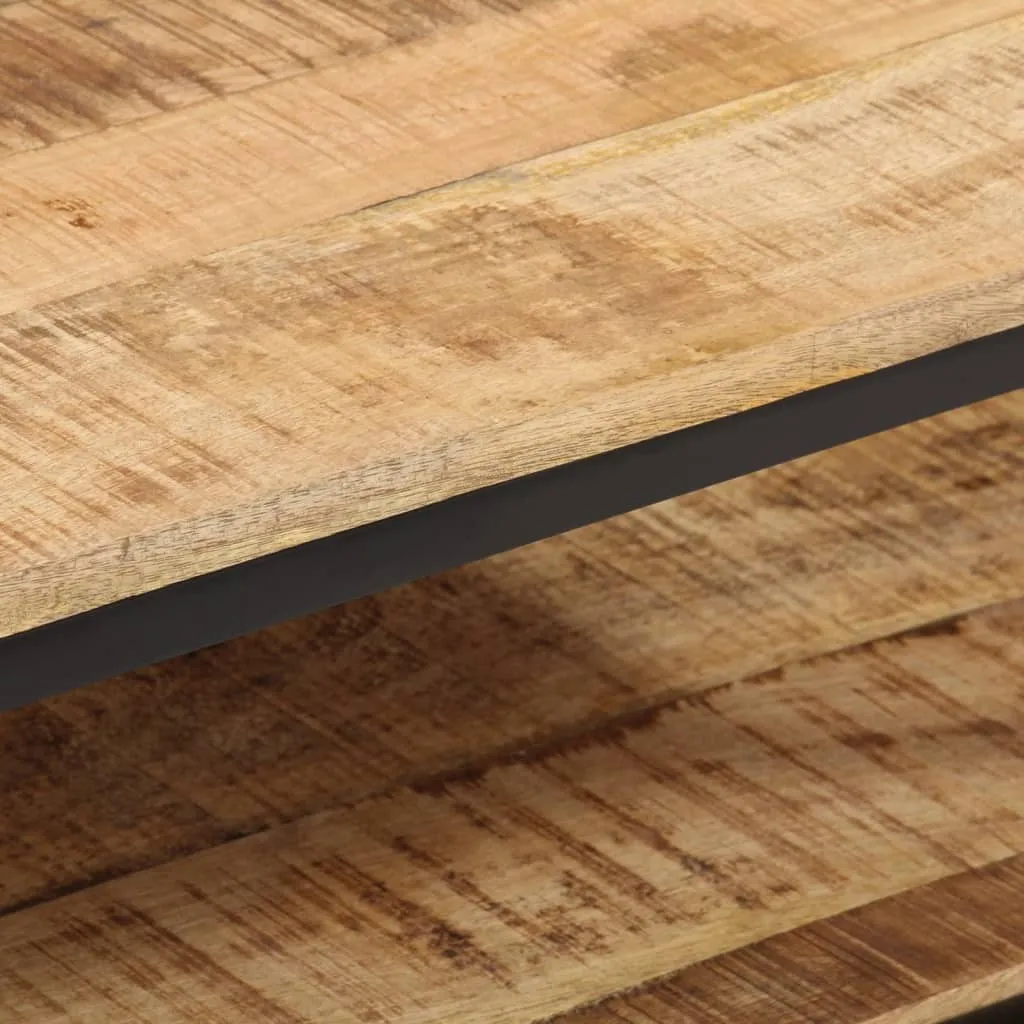 Coffee Table 100x50x35 cm Solid Rough Wood Mango