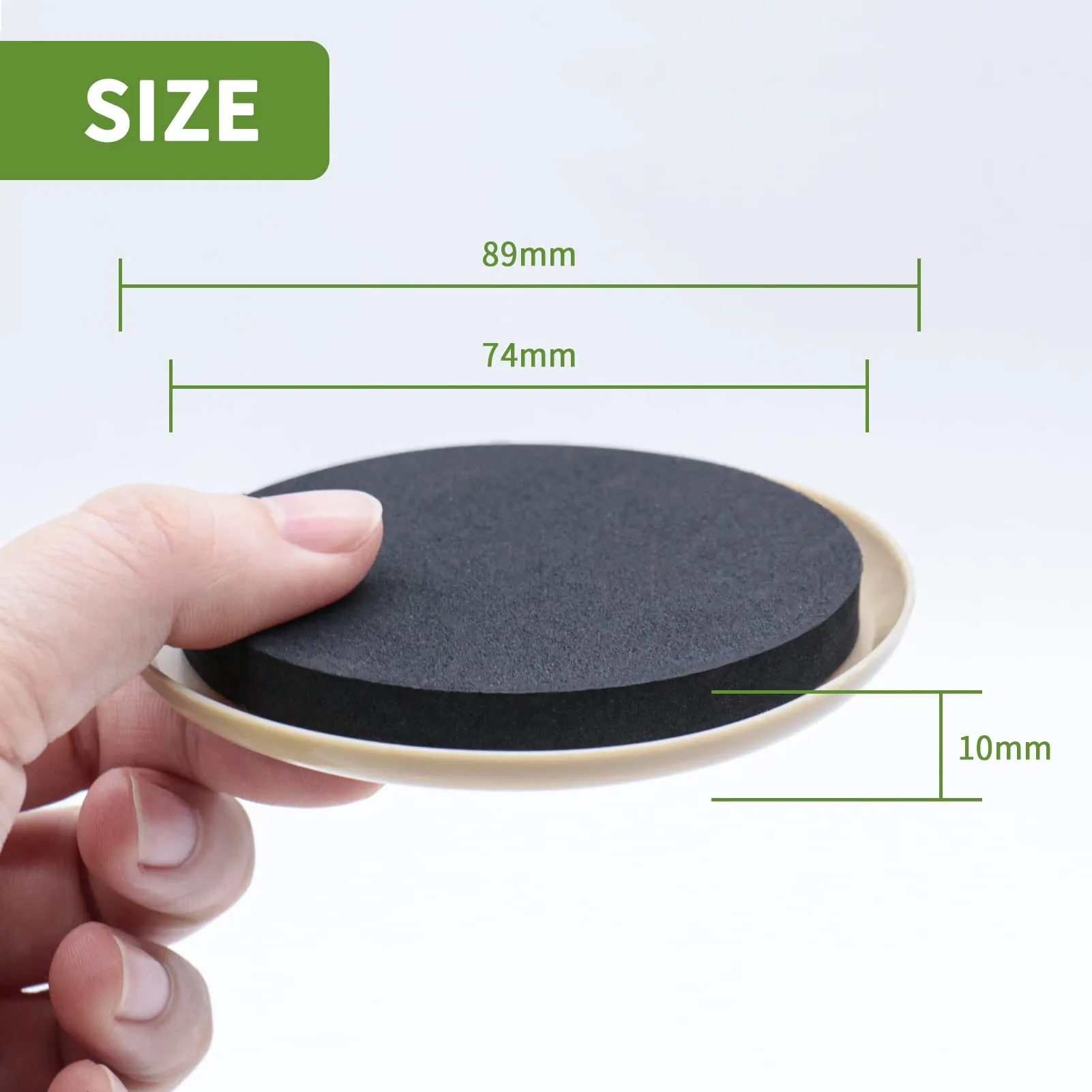 COVERCORNER Furniture Sliders for Carpet 8 PCS - 3 1/2 inch Furniture Moving Slider Chair Legs Floors Protectors Move Your Furniture Easy & Safely(for Carpet)