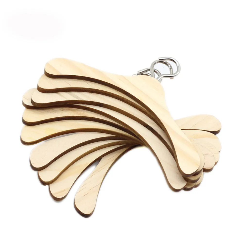Doll Accessories Wooden Doll Clothes Dress Hangers For Dolls Toys