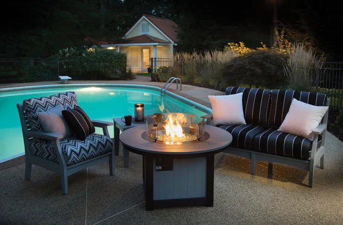 Donoma Poly-Top Fire Pit - Hammered Finish