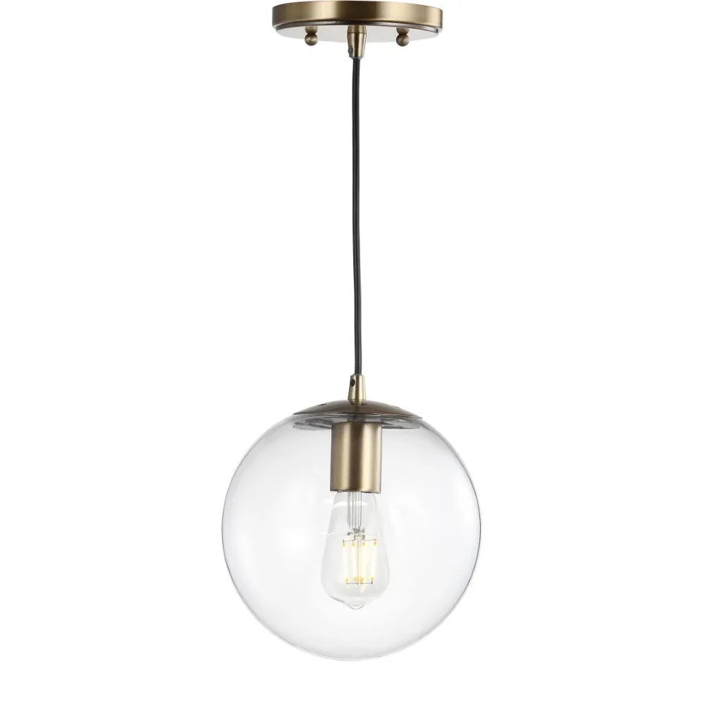 Elowen 7.75" Metal/Glass Globe LED Pendant