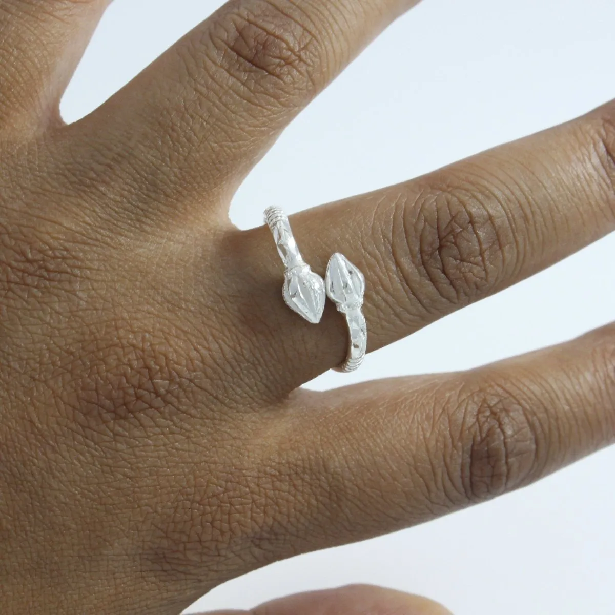 Extra Light Cocoa Pod Bangle Ring