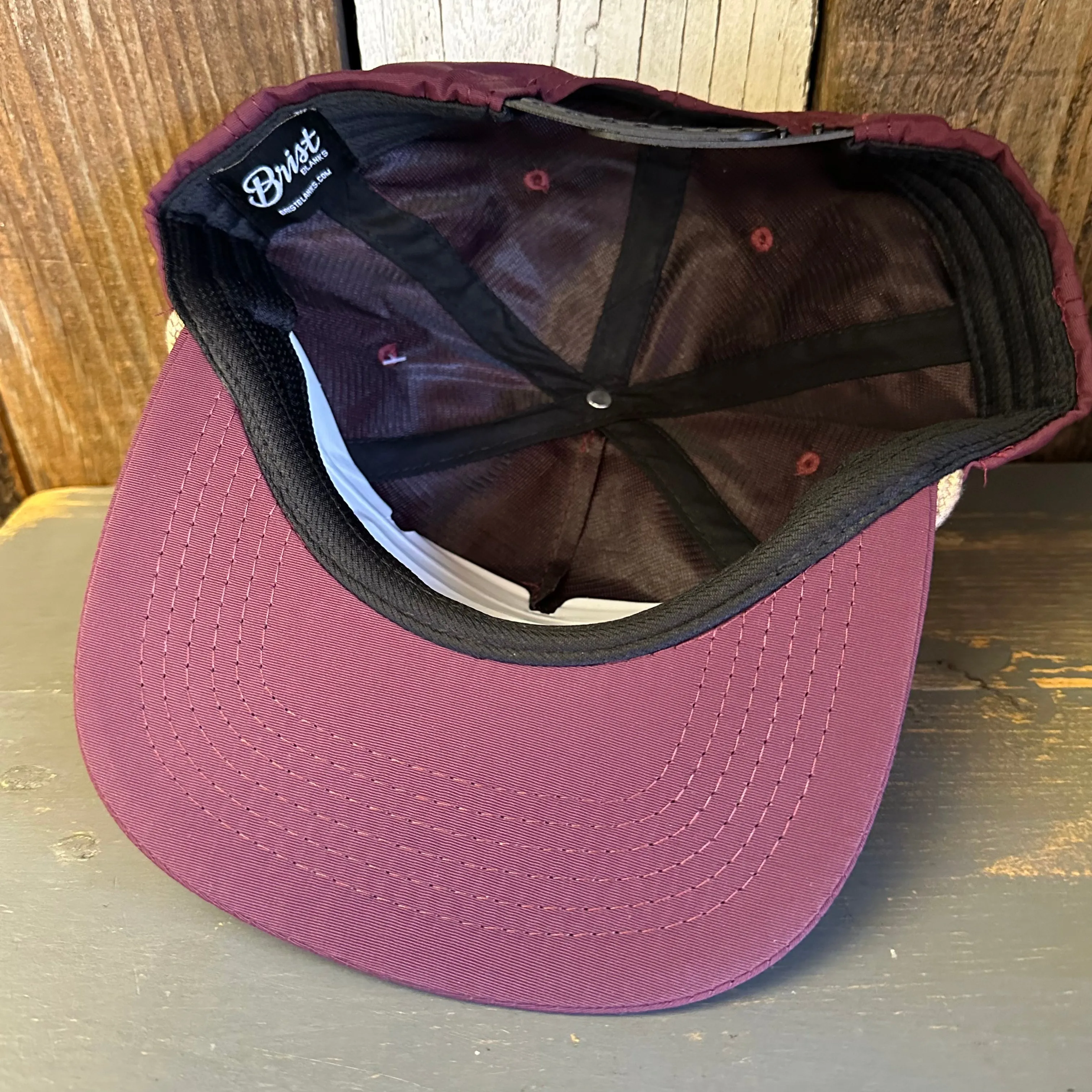 Hermosa Beach GOLF CARTS & YOGA PANTS - 5 Panel Nylon Hat - Eggplant