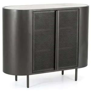 Libby Small Cabinet, Gunmetal