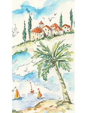 Luxury Disposables Hand Towels/Island Life