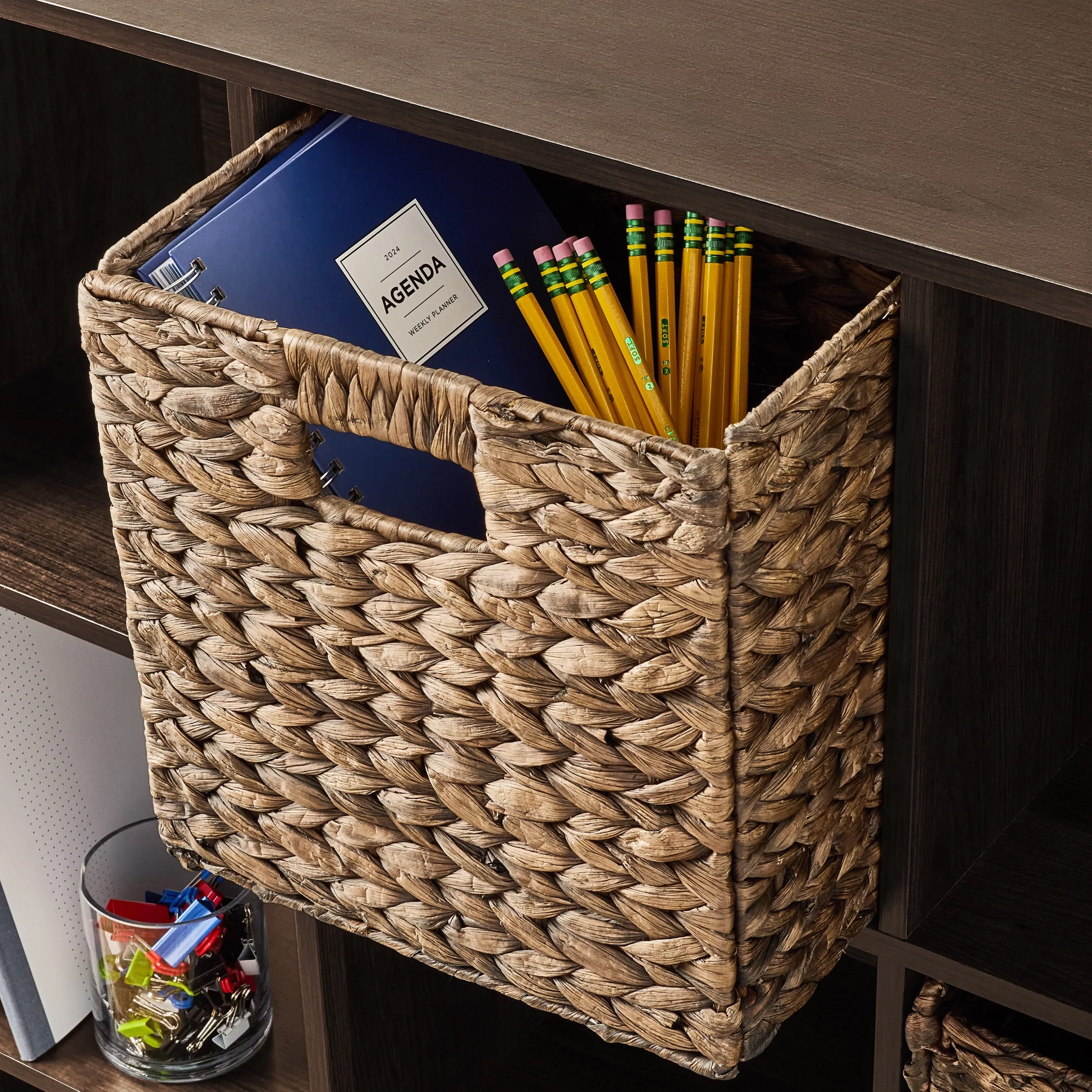 Mainstays 11" 6-Cube Storage Organizer, Espresso