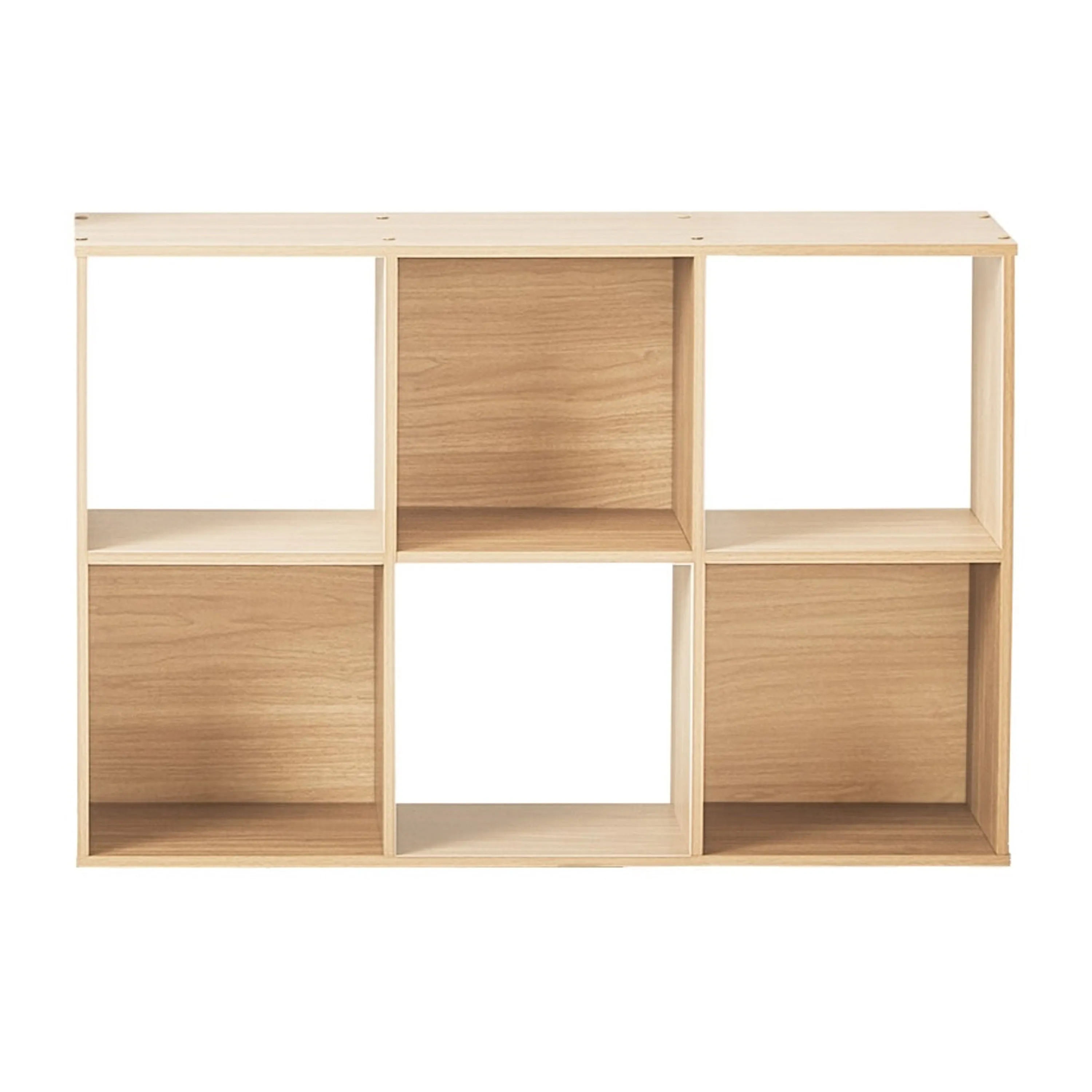 Mainstays 11" 6-Cube Storage Organizer, Spring Pine