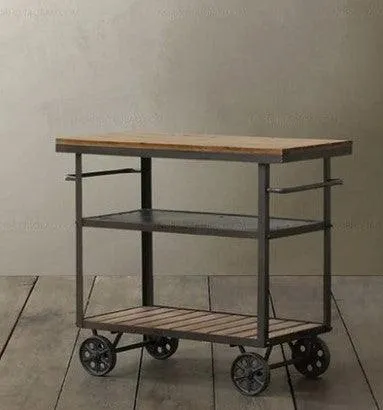 Modern Rustic Kitchen Trolley | VRINDA