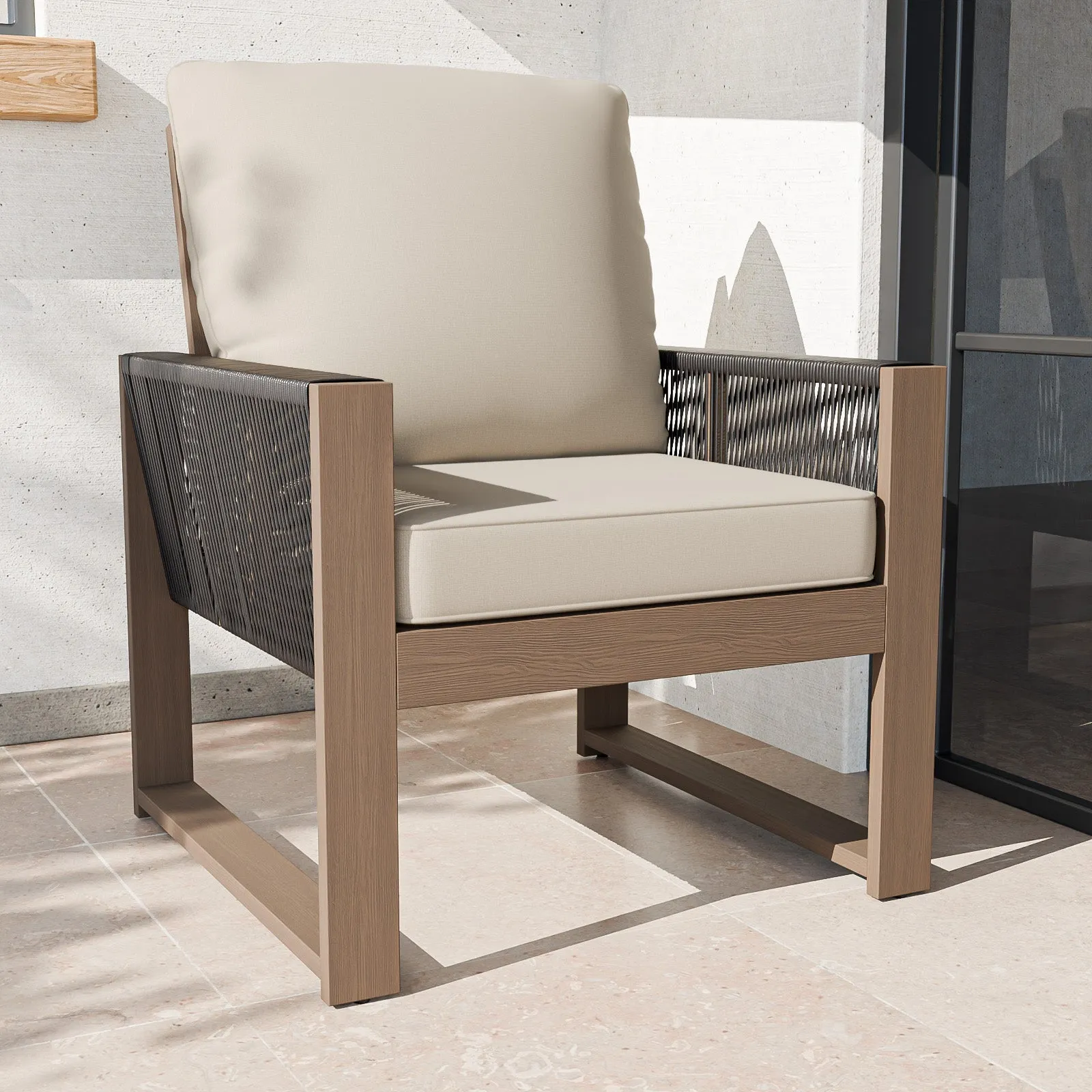 Natural Cedar Patio Furniture, Cedar Chair, 1 Piece