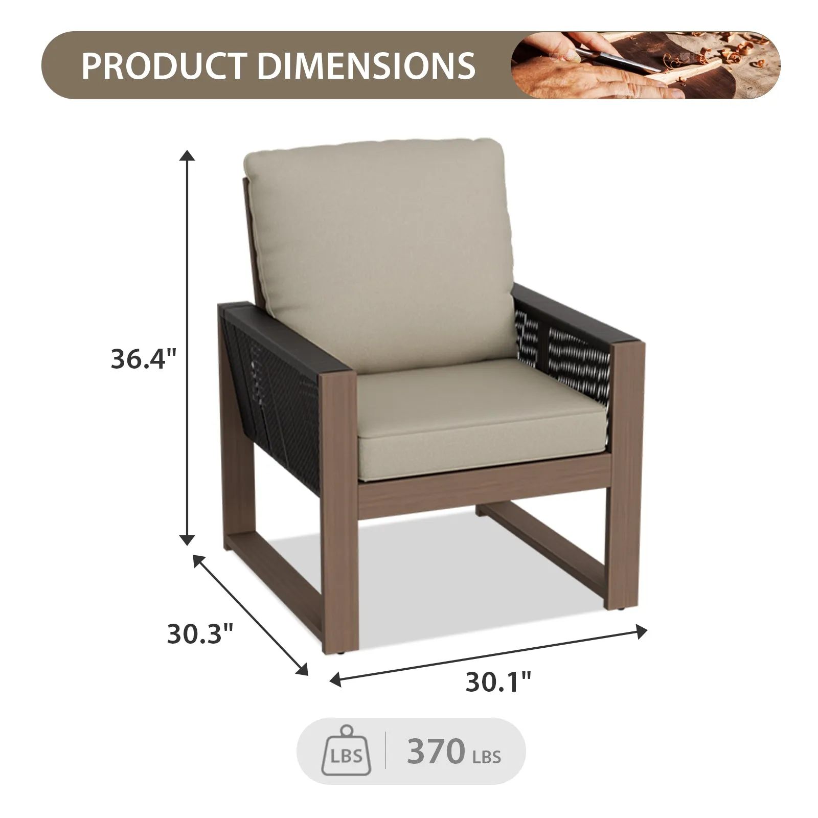 Natural Cedar Patio Furniture, Cedar Chair, 1 Piece