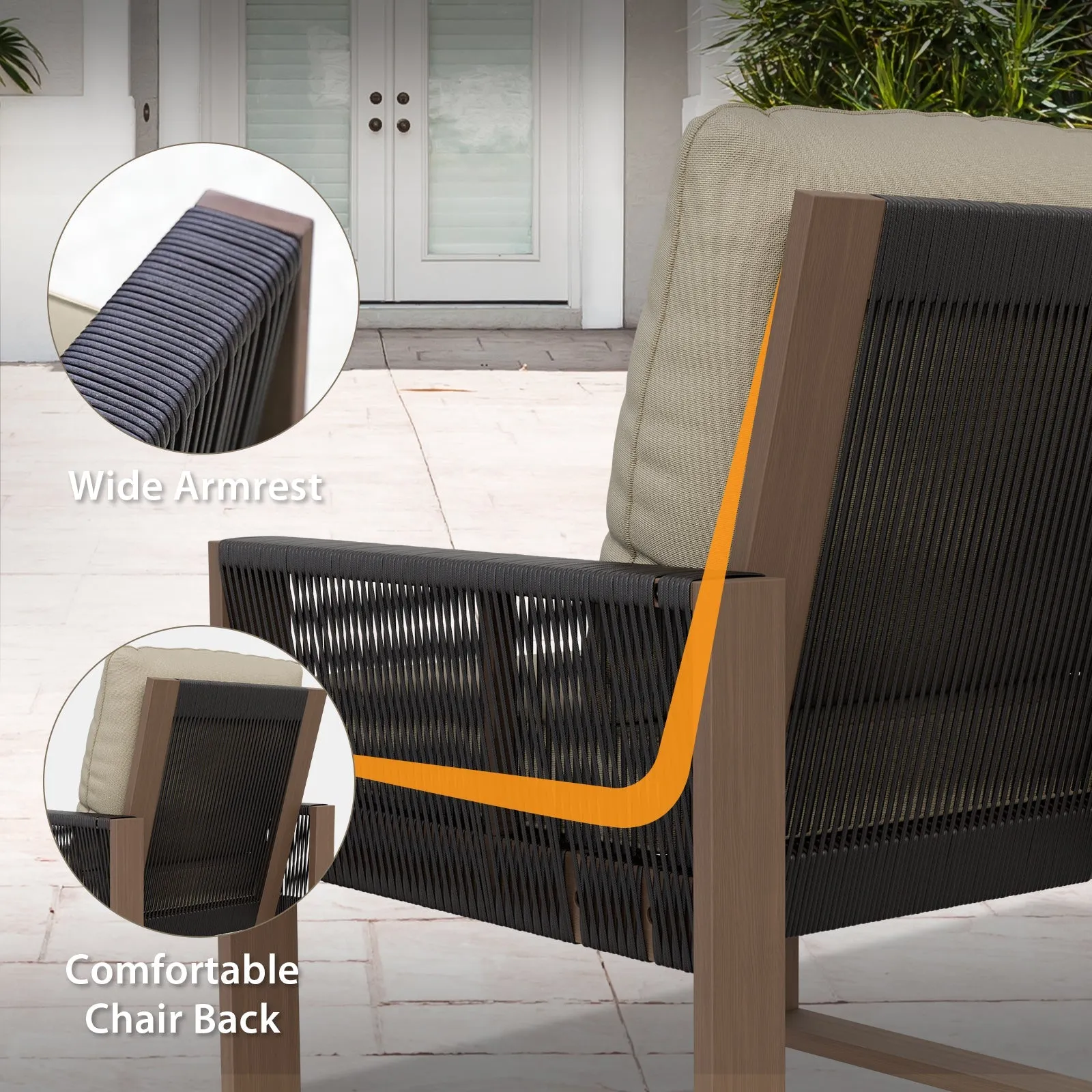 Natural Cedar Patio Furniture, Cedar Chair, 1 Piece