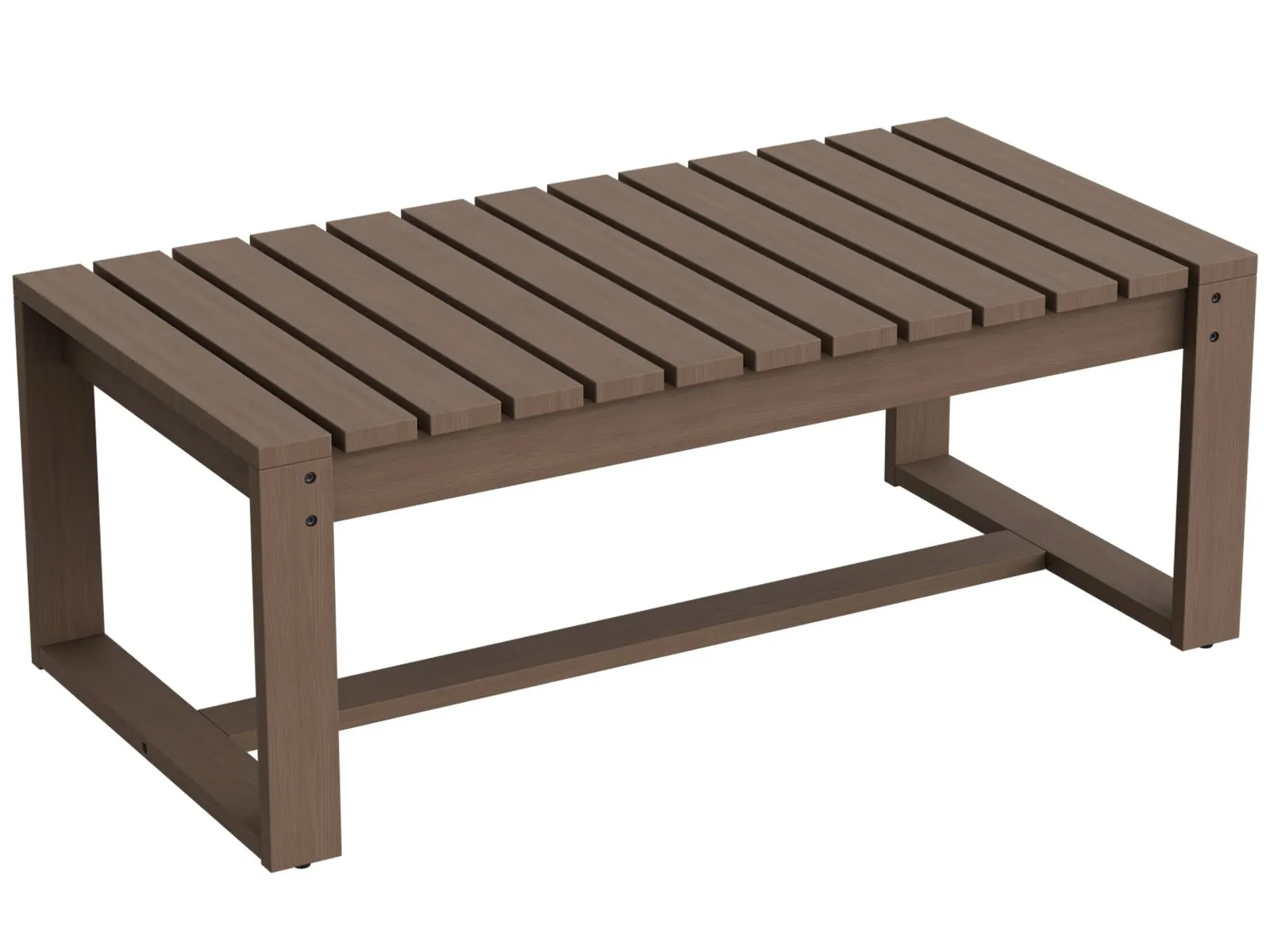 Natural Rectangular Coffee Cedar Wood Table