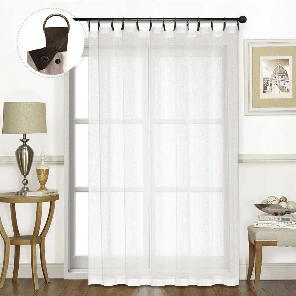 Sherbrooke Leather Strap Grommet Top Patio Panel