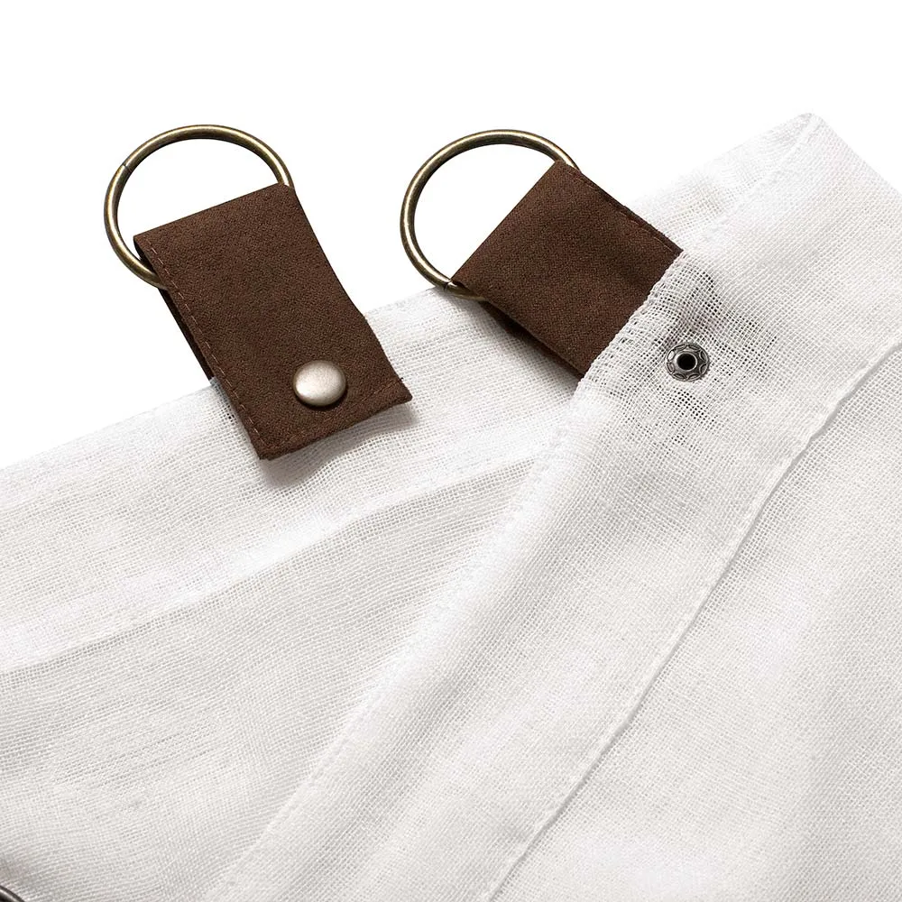 Sherbrooke Leather Strap Grommet Top Patio Panel