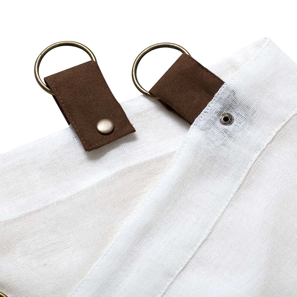 Sherbrooke Leather Strap Grommet Top Patio Panel
