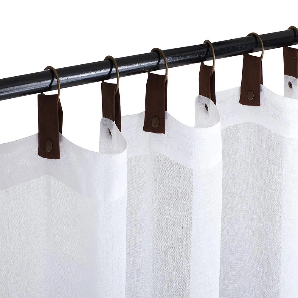 Sherbrooke Leather Strap Grommet Top Patio Panel